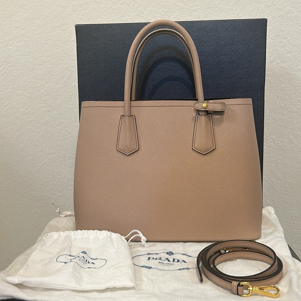 Small Prada Saffiano Double Bag - Picture 6 of 16
